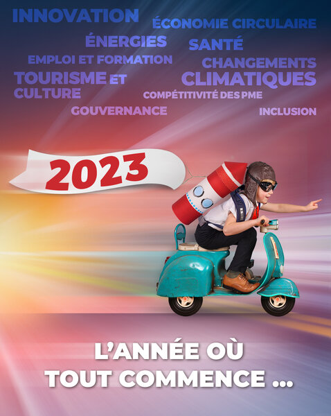ANTENNE REGIONALE DE LIEGE DU PROGRAMME INTERREG MEUSE-RHIN : MEILLEURS VŒUX 2023